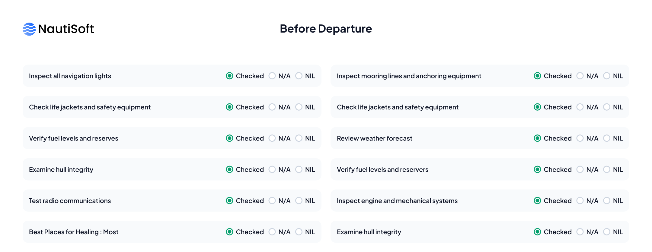 Checklist Large